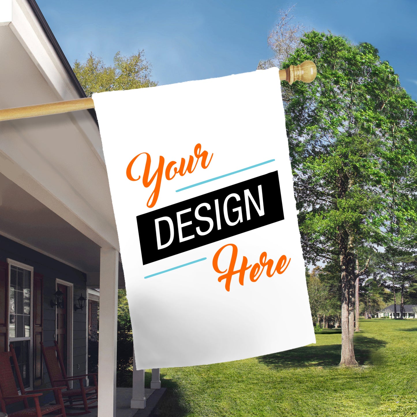 Welcome to the Lake Customized Lakehouse sign, Personalize Family Name Lake House Art, Outdoor House Flag for Airbnb and vacation home decor