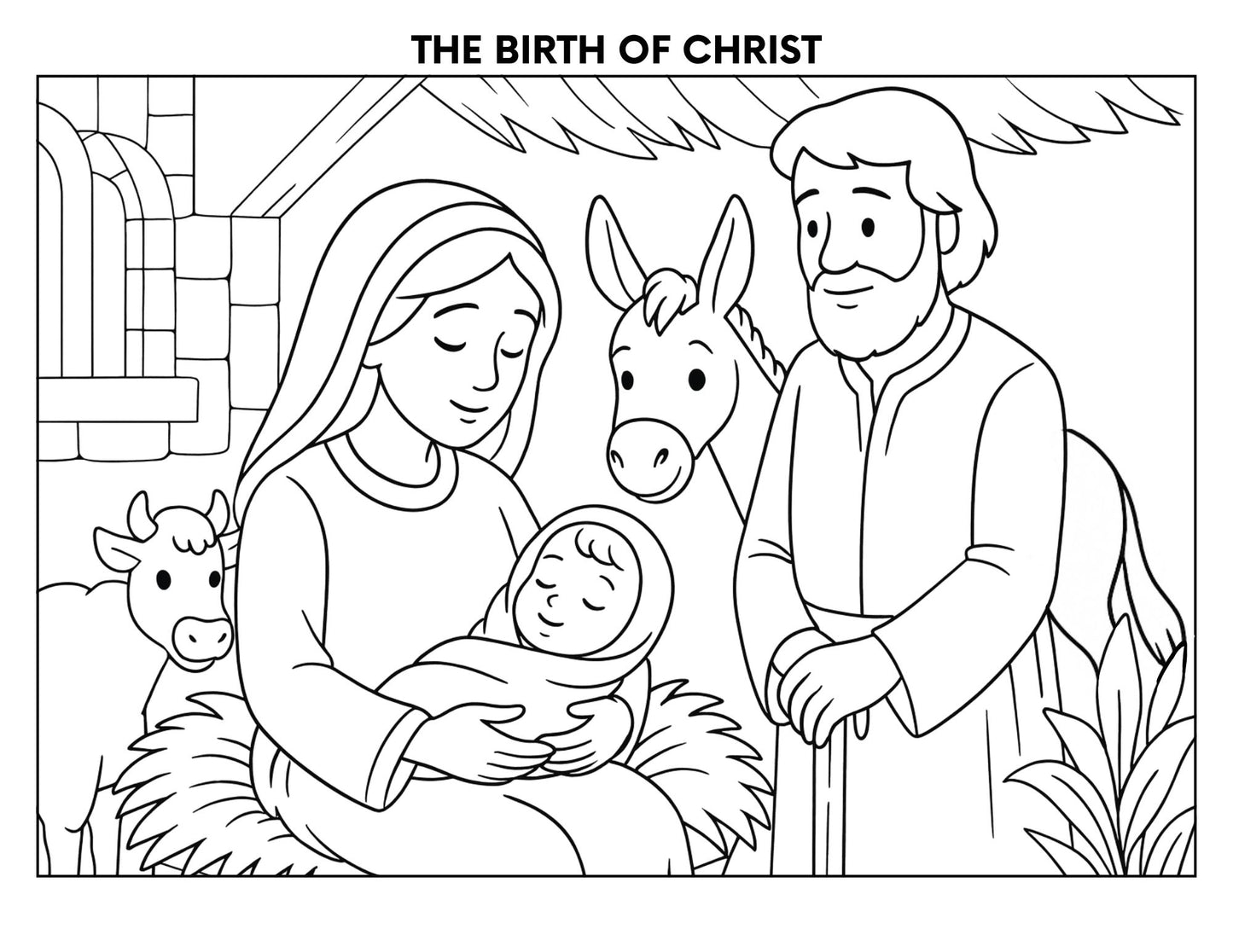 Christmas Coloring Book and Activity Pages