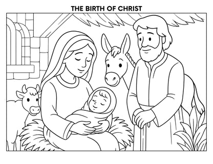 Christmas Coloring Book and Activity Pages