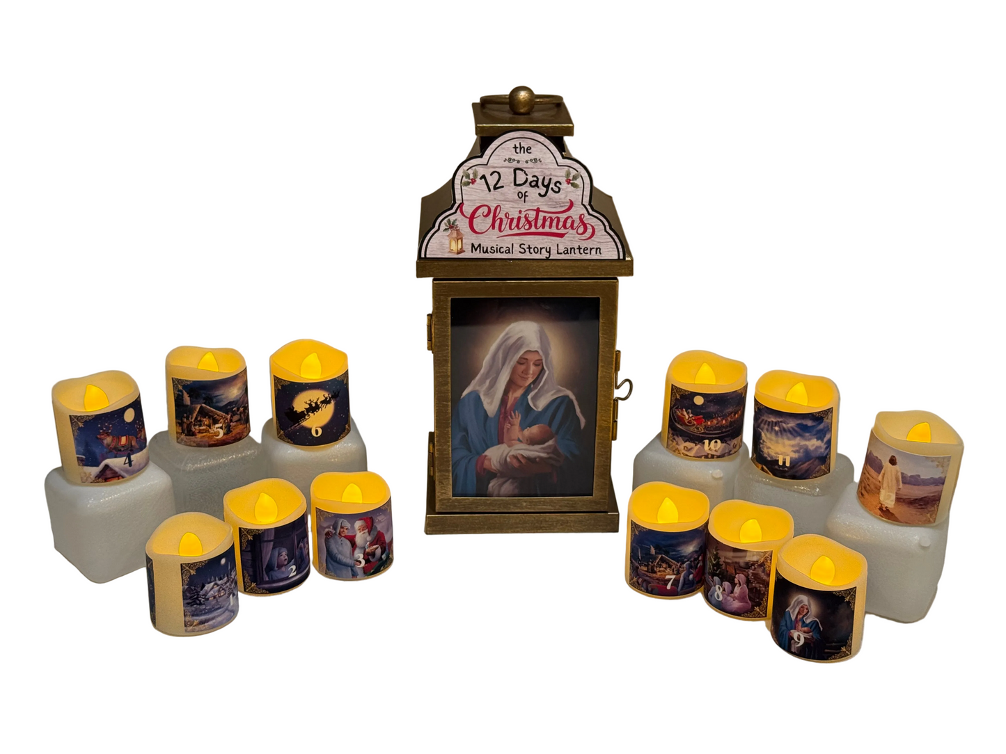 The 12 Days of Christmas Musical Story Lantern